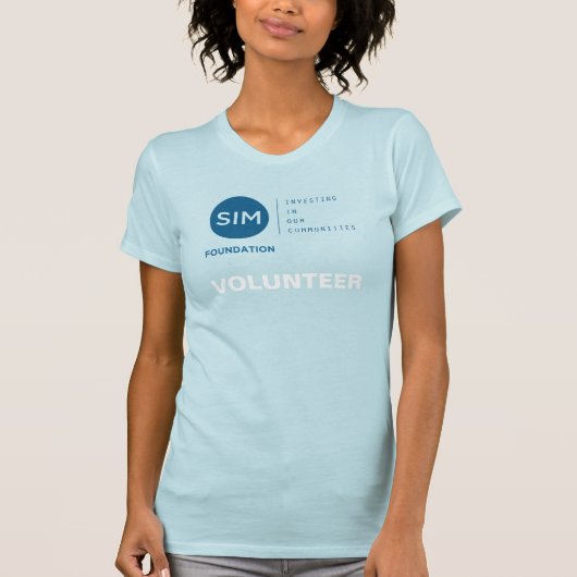 Freiwilliger für SIM Foundation-Logo T-Shirt (Vorderseite)