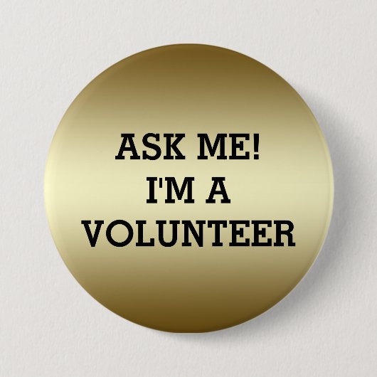 FREIWILLIGER KNÖPFT GOLDschwarzes DER Button (Vorderseite)