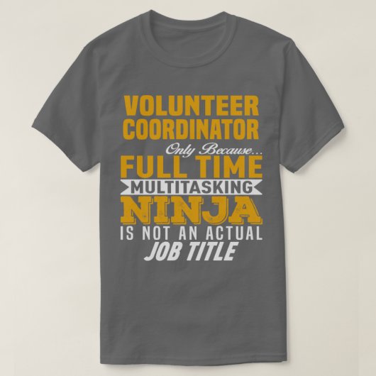 Freiwilliger Koordinator 12 T-Shirt (Design vorne)
