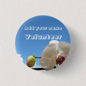 Freiwilliger Orchideen-Knopf Button (Vorderseite)