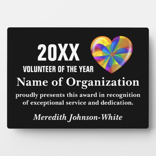 Freiwilliger Preis des Jahres Fotoplatte (Vorderseite)