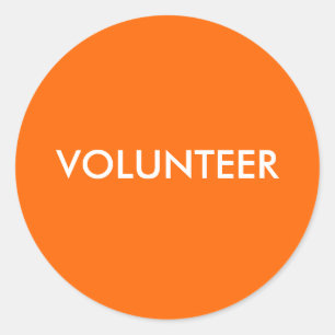 FREIWILLIGER RUNDER AUFKLEBER