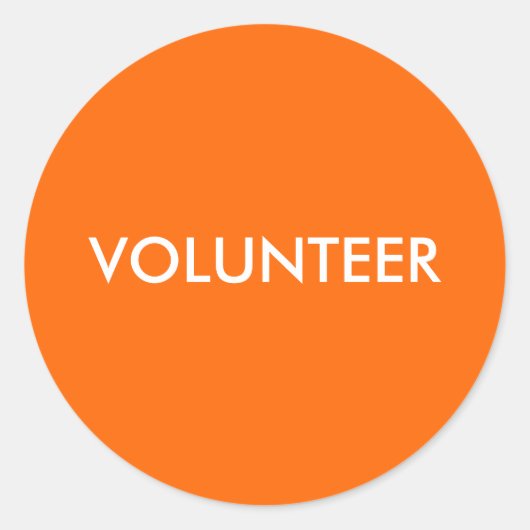 FREIWILLIGER RUNDER AUFKLEBER (Vorderseite)