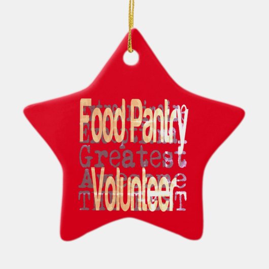 Freiwilliger Sonderbeauftragter der Lebensmittelbe Keramik Ornament (Vorne)