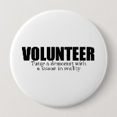 Freiwilliger - Tutor einen Demokraten Button (Vorderseite)