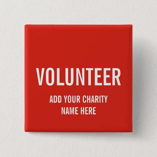 FREIWILLIGES BUTTON| ROT BUTTON (Vorderseite)