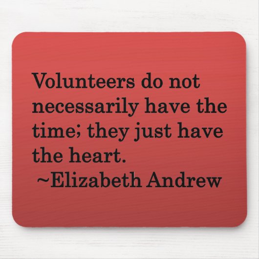 Freiwilliges Herz Mousepad (Vorne)