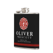 Freiwilliges Malteserkreuz-Gewohnheits-Schwarzes Flachmann (Links)