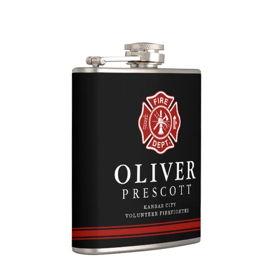 Freiwilliges Malteserkreuz-Gewohnheits-Schwarzes Flachmann (Rechts)