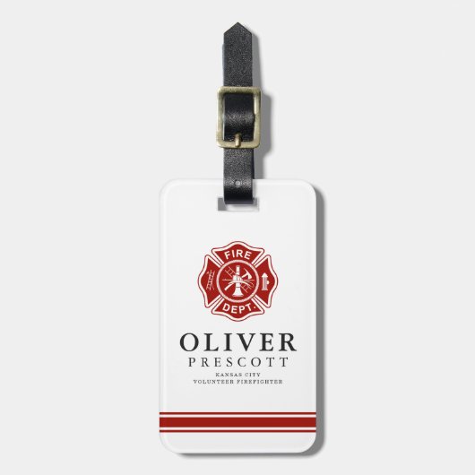 Freiwilliges Malteserkreuz-Symbol des Gepäckanhänger (Vorderseite vertikal)