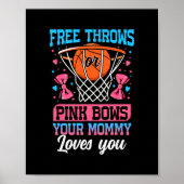 Freiwürfe oder rosa Schleifen Deine Mama liebt dic Poster (Vorne)