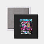 Freiwürfe oder rosa Schleifen Deine Tante liebt di Magnet (Vorderseite/Rückseite)