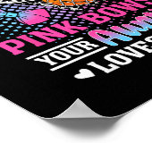 Freiwürfe oder rosa Schleifen Deine Tante liebt di Poster (Ecke)