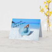 Freizeit-Dame Retirement - mit Vers Karte (Gelbe Blume)