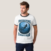 Freizeit - Der Ozean nennt Unterwassertaucher T-Shirt (Vorne ganz)