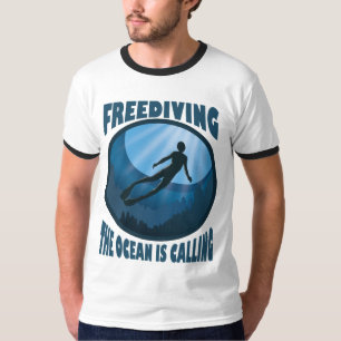 Freizeit - Der Ozean nennt Unterwassertaucher T-Shirt