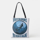 Freizeit - Der Ozean nennt Unterwassertaucher Tasche (Rückseite)