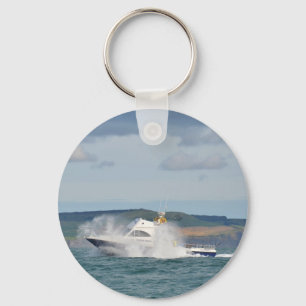 Freizeit-Fischerboot Schlüsselanhänger