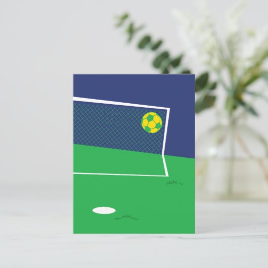 Freizeit Fußball Postkarte (Stehend Vorderseite)
