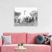 Freizeit im Lager für Techniker Leinwanddruck (Insitu (Wohnzimmer))