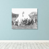 Freizeit im Lager für Techniker Leinwanddruck (Insitu (Holzboden))