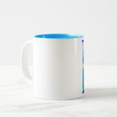 Freizeit-Katzen-Tasse Zweifarbige Tasse (Vorderseite Links)