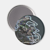 Freizeit, Motocross Magnet (Vorderseite/Rückseite)