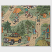 Freizeit Vintage nahtlose Muster mit h Geschenkpapier (Flach)
