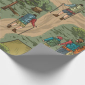 Freizeit Vintage nahtlose Muster mit h Geschenkpapier (Ecke)