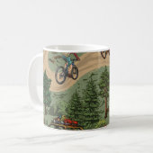 Freizeit Vintage nahtlose Muster mit h Kaffeetasse (Vorderseite Links)