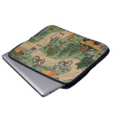 Freizeit Vintage nahtlose Muster mit h Laptopschutzhülle (Vorne Knopf)