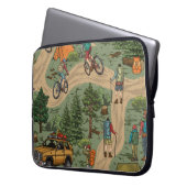 Freizeit Vintage nahtlose Muster mit h Laptopschutzhülle (Vorderseite Links)