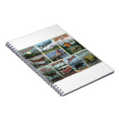 Freizeit Vintage Plakate Set mit Kanu Notizblock (Rechte Seite)