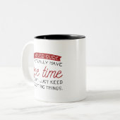 Freizeit Zweifarbige Tasse (Vorderseite Links)