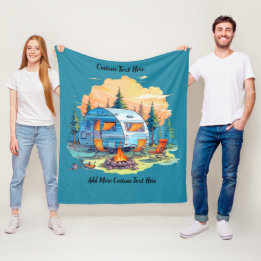 Freizeitfahrzeug Camping Lagerfeuer anpassen Fleecedecke