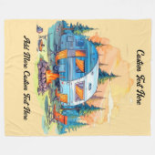 Freizeitfahrzeug-Campinglagerfeuer anpassen Fleecedecke (Vorderseite (Horizontal))