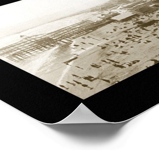 Freizeitgestaltung Long Beach Foto 1908 Poster (Ecke)