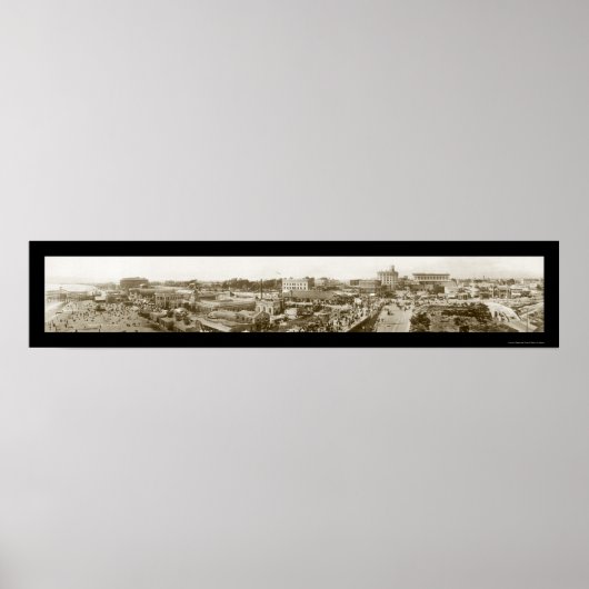 Freizeitgestaltung Long Beach Foto 1908 Poster (Vorne)