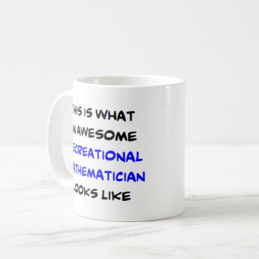 Freizeitmathematiker, phantastisch kaffeetasse (Vorderseite Links)