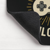Freizeitmodus freigeschaltet Retro-Schul-Gamer-Con Mousepad (Ecke)