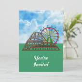 Freizeitpark Einladung (Stehend Vorderseite)