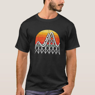 Freizeitpark Vintage-Achterbahn-Liebhaber-Abenteue T-Shirt