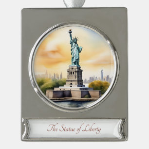 Freizeitsstatue Frische Pasta machen Banner-Ornament Silber