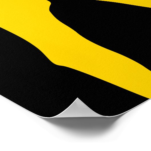 FREIZÜGIGKEIT | John 8:36 BLACK Poster (Ecke)