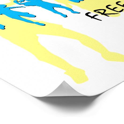 FREIZÜGIGKEIT | John 8:36 Custom Poster (Ecke)