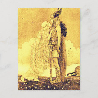 Freja und Svipdag von John Bauer Postkarte