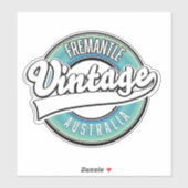 Fremantle australia Vintages Logo. Aufkleber (Blatt)