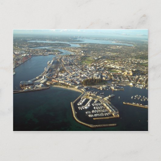 Fremantle Harbor, Western Australien Postkarte (Vorderseite)