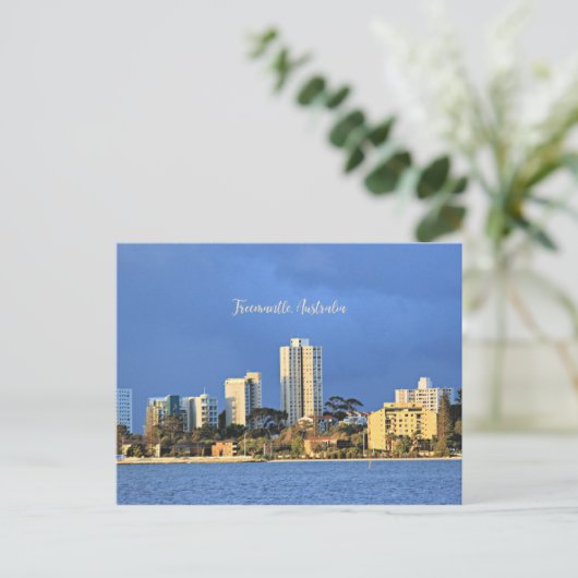 Fremantle, Skyline Australiens Postkarte (Stehend Vorderseite)