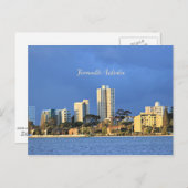 Fremantle, Skyline Australiens Postkarte (Vorne/Hinten)
